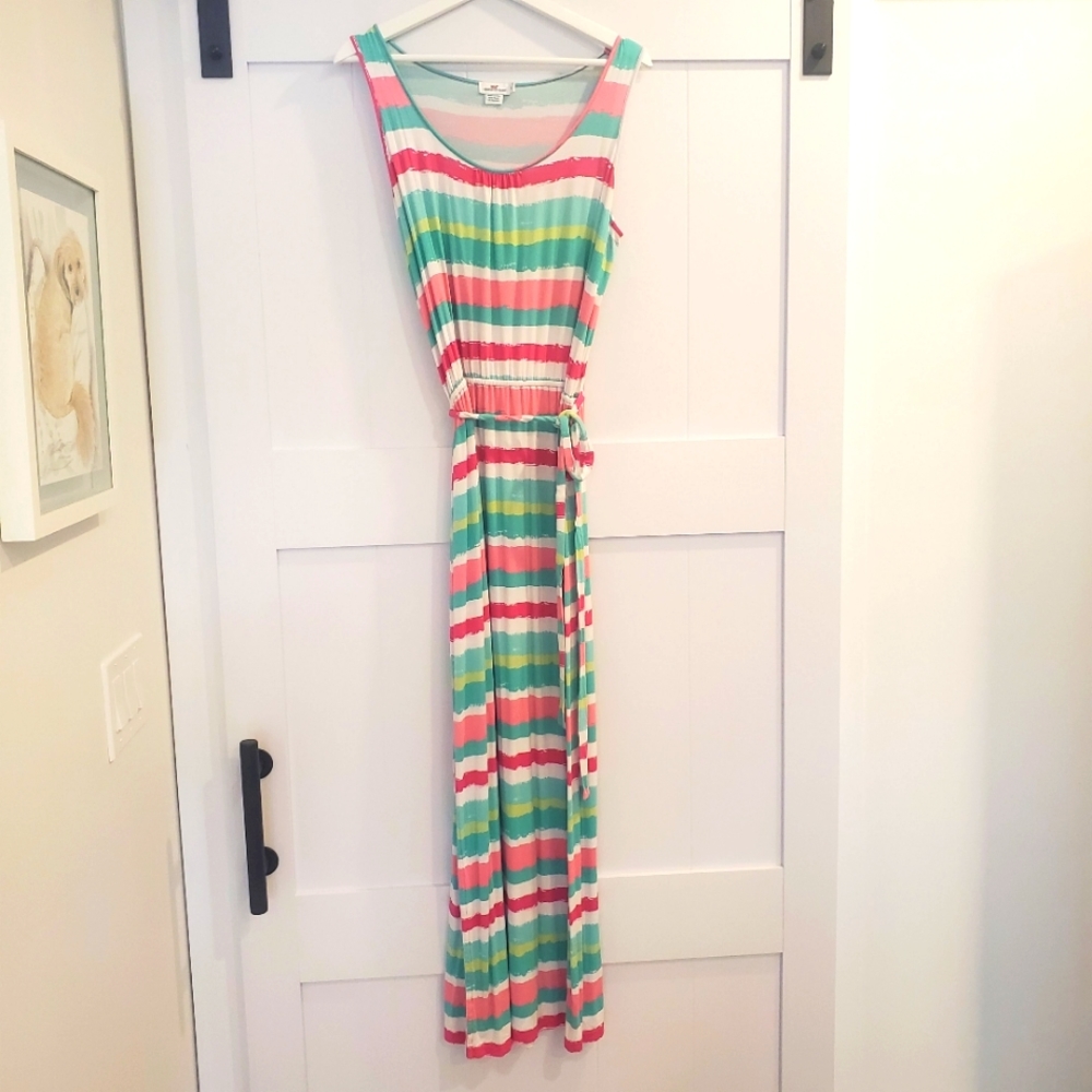 Vineyard Vines striped maxi dress Size small